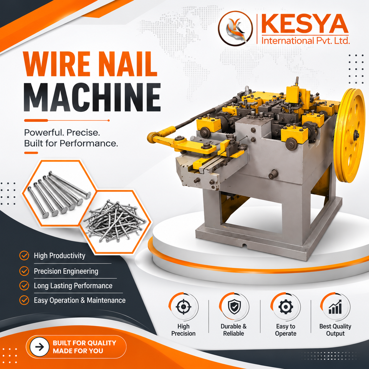 Best Wire Nail Making Machinery Manufacturers & Suppliers in India – Kesya International